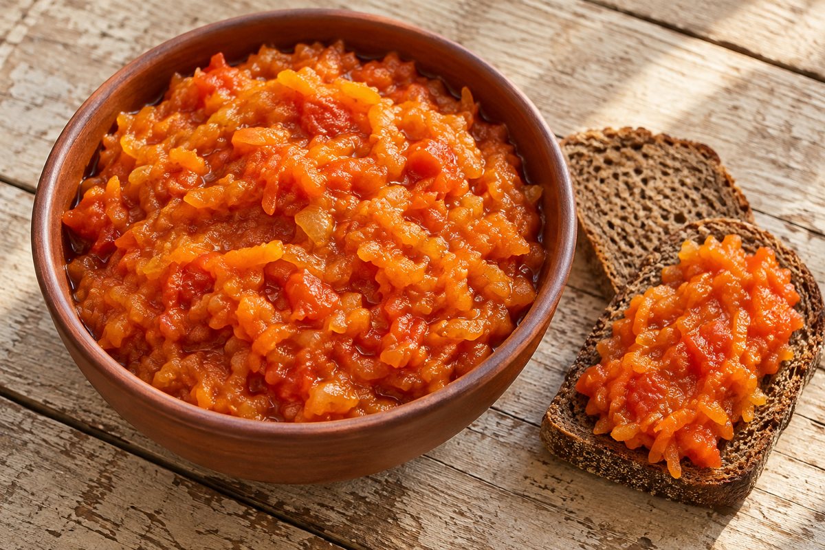 Икра из моркови с томатами на зиму