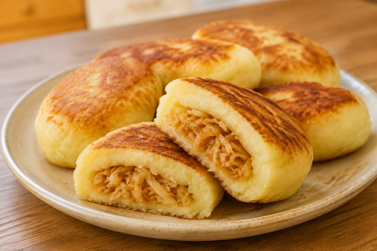 Картофельные зразы с капустой