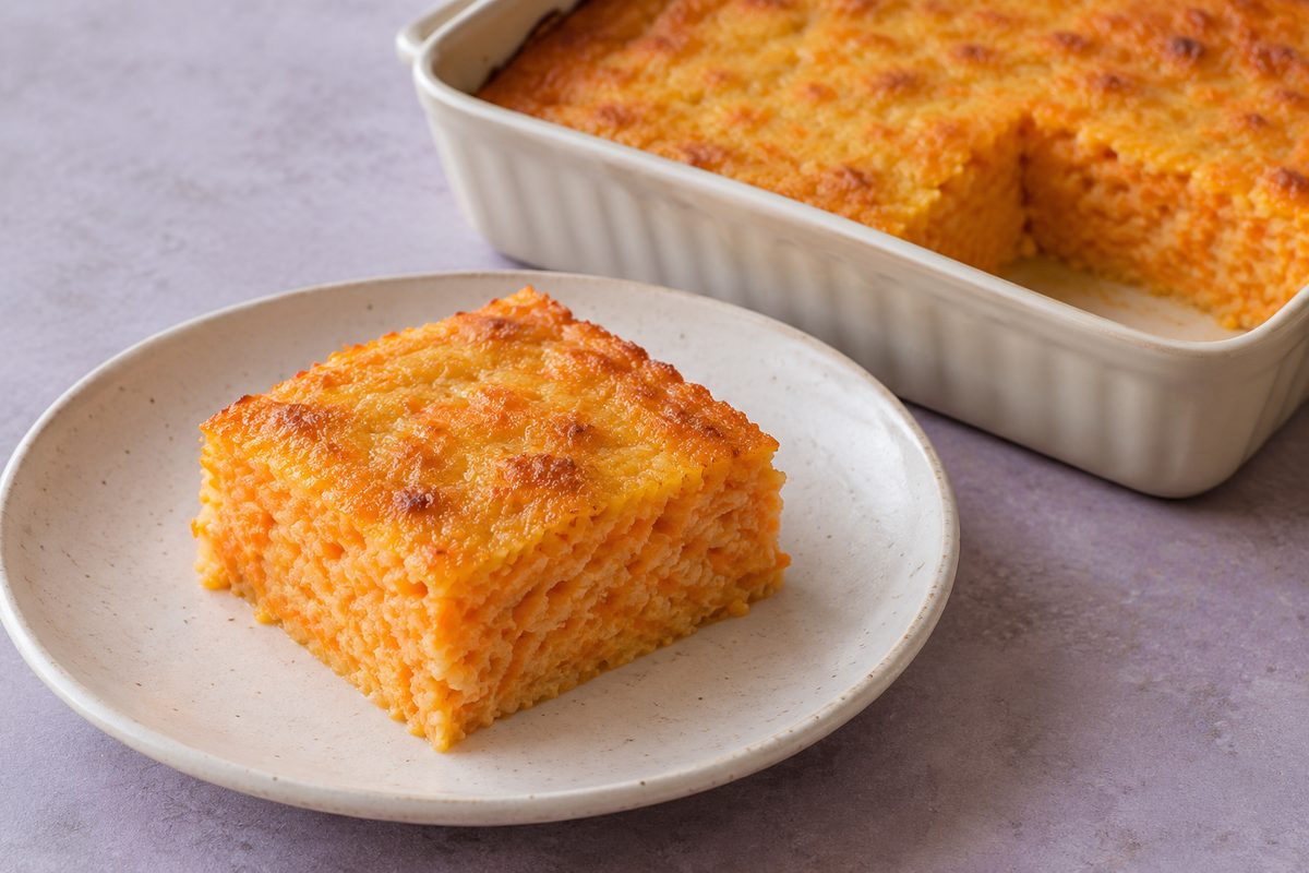 Морковная запеканка с манкой