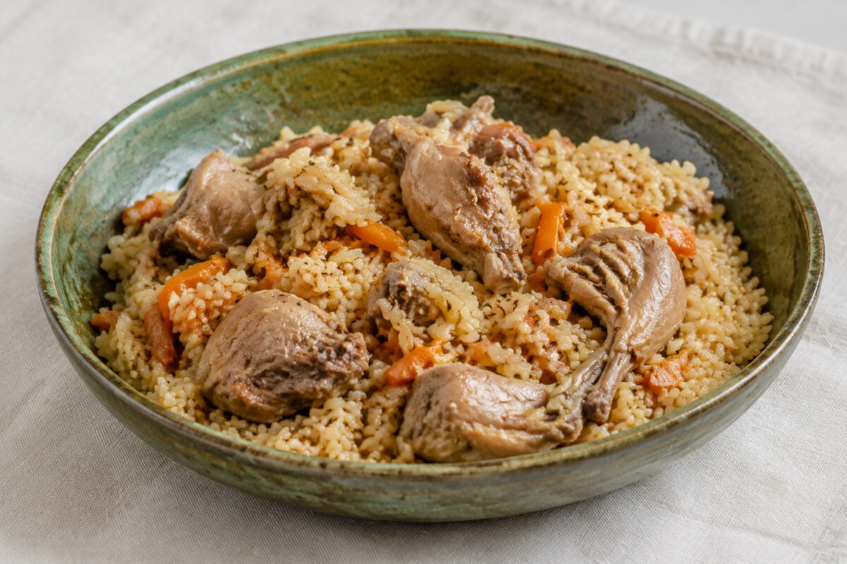 Плов с кроликом и зирой