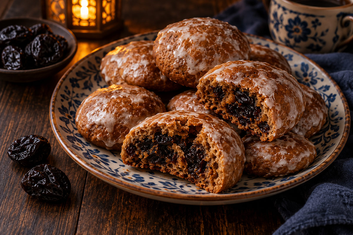 Пряники на жжёном сахаре с черносливом