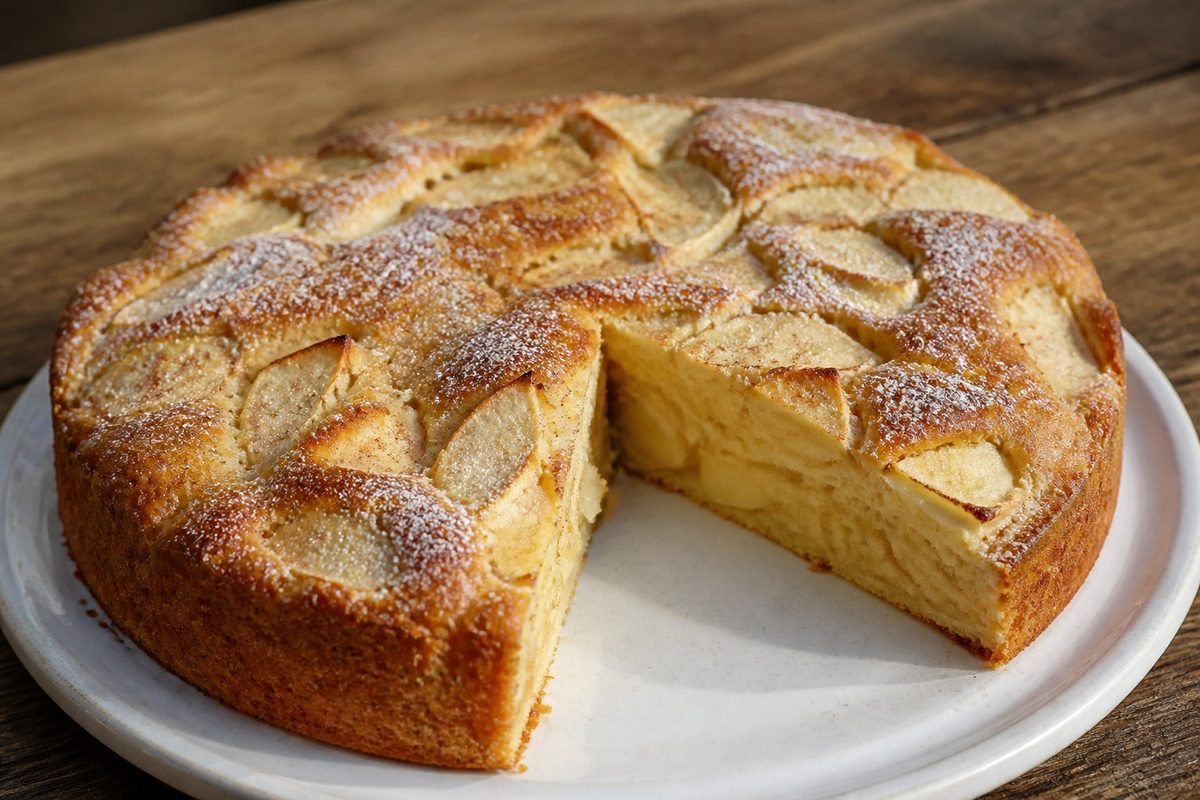 Шарлотка с яблоками